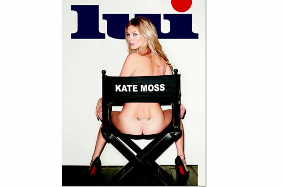 Kate Moss sai nua na capa da revista 'Lui'