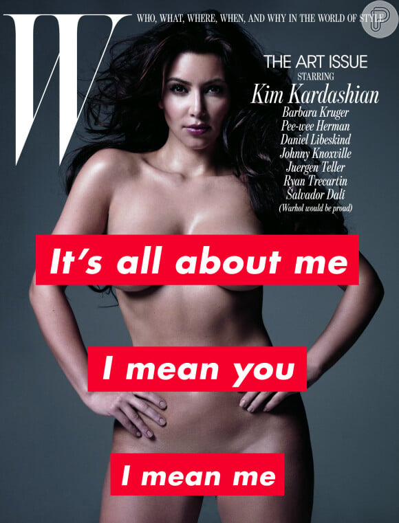 Kim Kardashian já havia saído nua na capa da revista 'W Magazine'