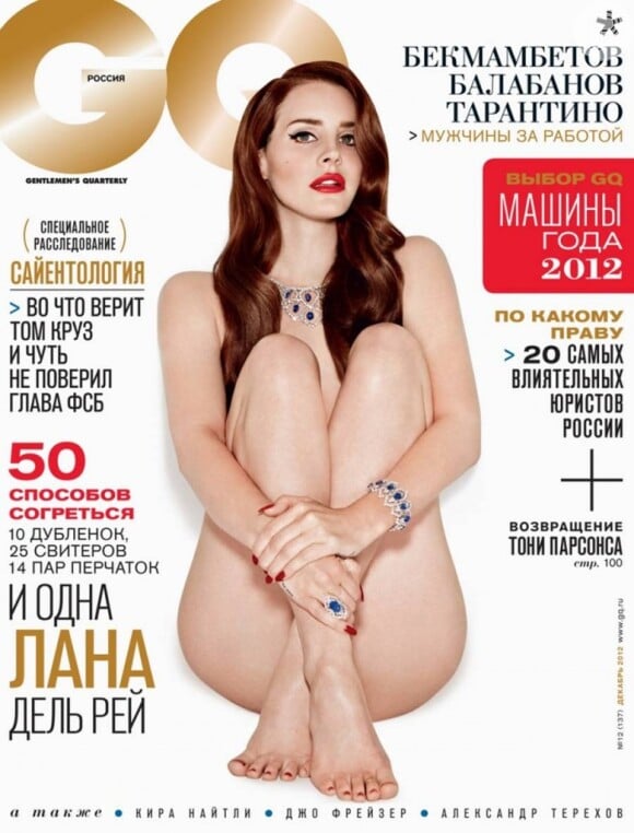 Lana Del Rey também posou nua para a capa da revista 'GQ'