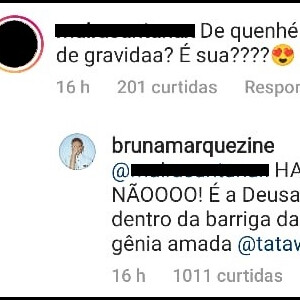 Bruna Marquezine responde sobre gravidez a seguidora