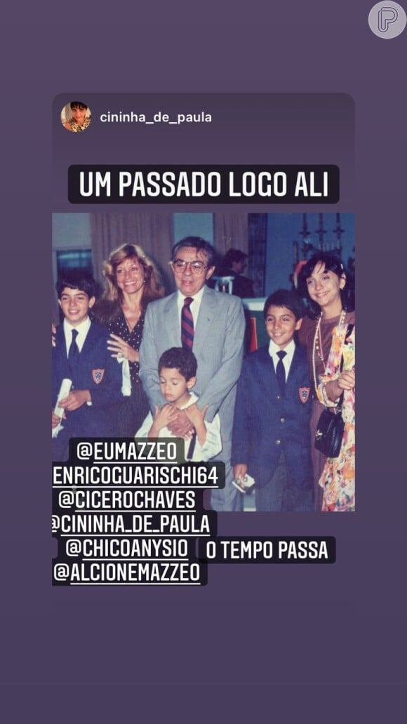 Alcione Mazzeo, mãe de Bruno Mazzeo e ex-esposa de Chico Anysio, lamentou a morte de Cícero Chaves, filho do ator com Regina Chaves