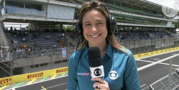Fernanda Gentil recentemente fez sua primeira cobertura da Fórmula 1