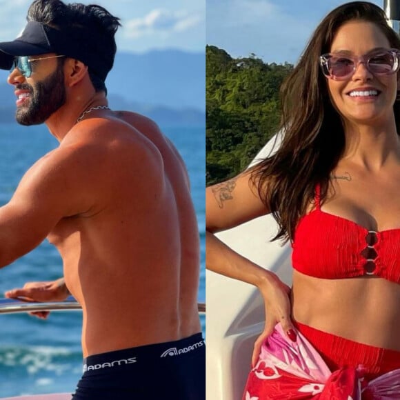 Gusttavo Lima e Andressa Suita foram flagrados juntos em um passeio de jet ski