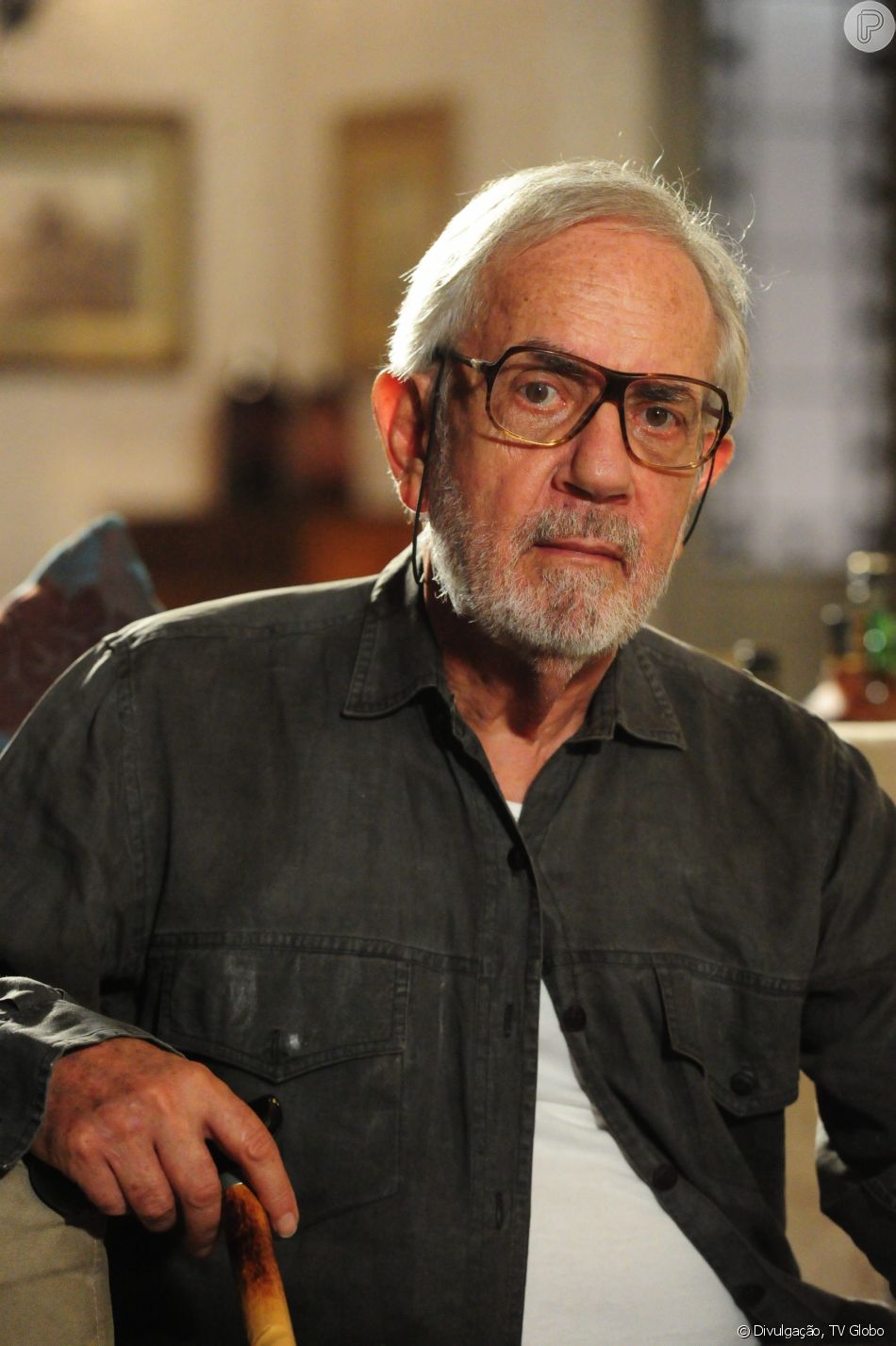 Paulo José na novela 'Morde & Assopra' (2011) foi Plínio ...