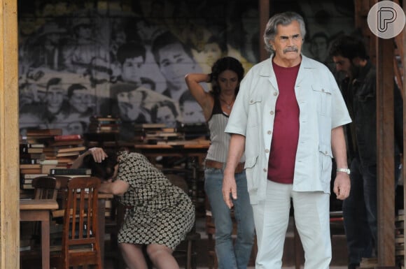 Tarcísio Meira como o Copola da novela 'A Favorita'