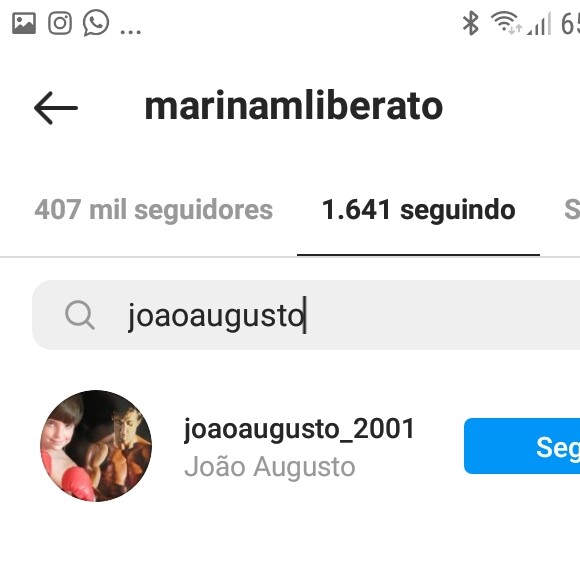 Filha de Gugu Liberato, Marina segue conta antiga do irmão, João Augusto