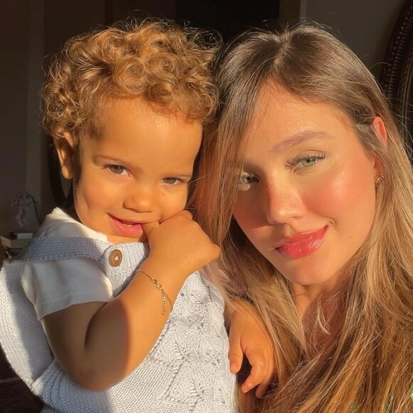 Biah Rodrigues encontrou o filho com Sorocaba após susto por sumiço e treinou ao lado do bebê, Theo: 'Agora sim, aonde eu possa ver'