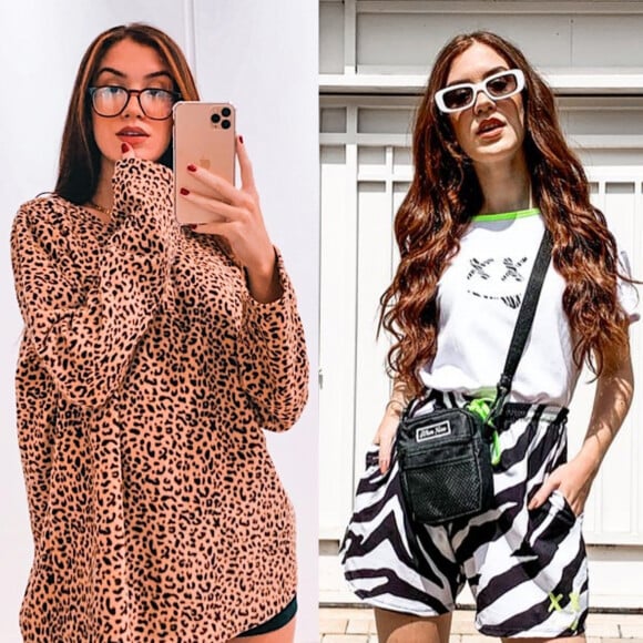 Namorada de Fiuk, Thaisa Carvalho é fã de diferentes peças com animal print