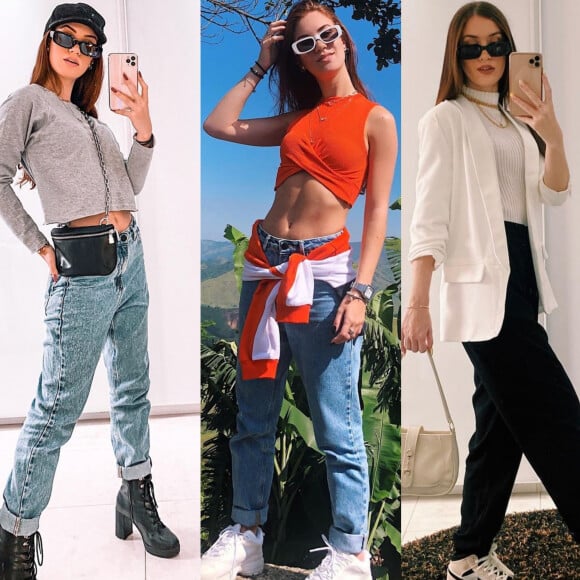 Thaisa Carvalho é fã do jeans em seus looks