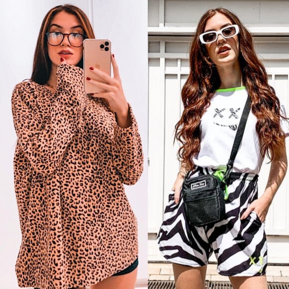 Namorada de Fiuk, Thaisa Carvalho é fã de animal print