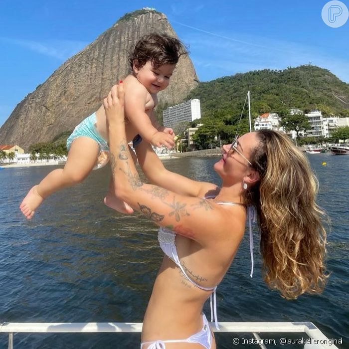 Laura Keller é mãe de  Jorge Emanuel, de 1 ano, fruto da relação com Jorge Sousa 
