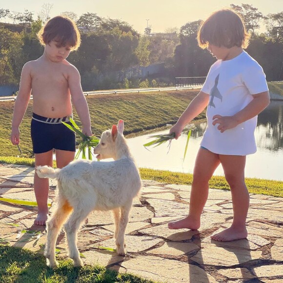 Andressa Suita é mãe de Gabriel, de 4 anos, e Samuel, de 3, ambos com Gusttavo Lima