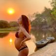 Thaila Ayala está com seis meses de gravidez de um menino