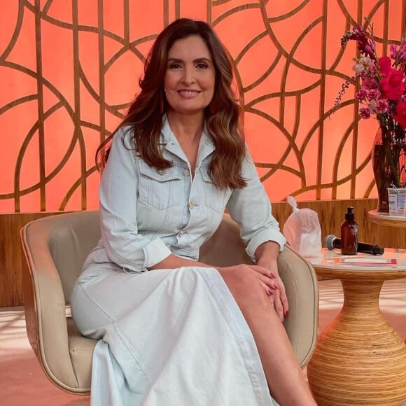 Fátima Bernardes chamou atenção com escolha de roupa para o 'Encontro'