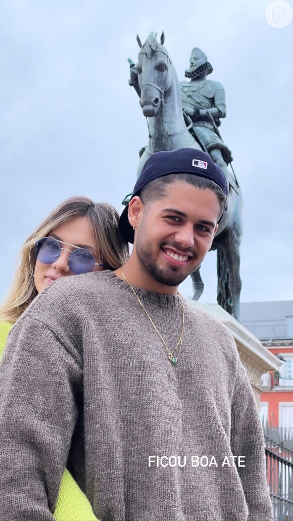 Virgínia Fonseca surgiu abraçada a Zé Felipe em viagem à Madri, Espanha: 'Meu marido e amigo!'