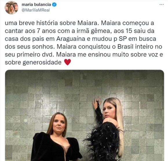 Marília Mendonça relembra história de Maiara após ex de Fernando Zor sofrer críticas na web