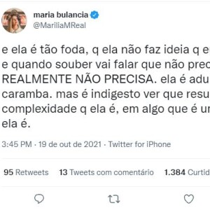 Marília Medonça afirma no Twitter que Maiara é uma pessoa forte