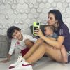 Lívia Andrade tem dois filhos com Marcos Araújo e fez exame de DNA para comprovar paternidade