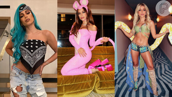 Como Anitta e mais famosos se fantasiaram no Halloween? Veja fotos!