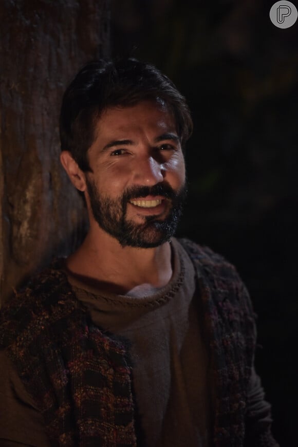 'Gênesis': Hira (Sandro Pedroso) revela a Judá (Thiago Rodrigues) que Tamar (Juliana Xavier) engravidou
