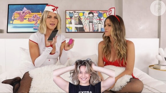 Giovanna Ewbank e Ingrid Guimarães se desculparam após serem criticadas ao surgirem vestidas de enfermeiras com look sexy no canal de youtube da mulher de Bruno Gagliasso