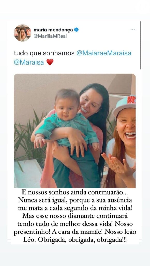 Maraisa desabafou após morte de Marília Mendonça: 'Me mata a cada segundo'