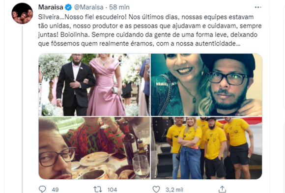 Maraisa reuniu diversas fotos do tio de Marília Mendonça em homenagem 
