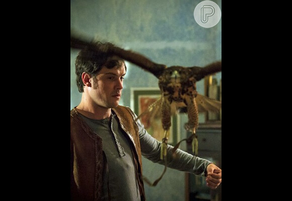 No remake de 'Saramandaia', exibido em 2013, o personagem João Gibão estava sempre com seu companheiro inseparável: um gavião