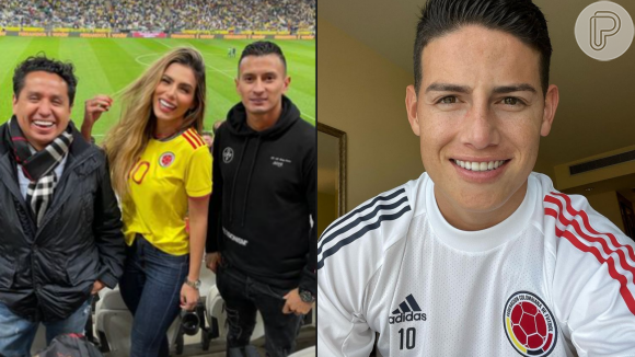 Erika Schneider e James Rodríguez, jogador da Colômbia, estão juntos