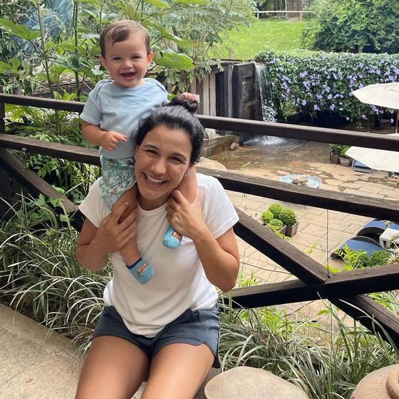 Kyra Gracie deu à luz Rayan, seu terceiro filho com Malvino Salvador, em 8 de janeiro de 2021