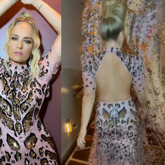 Animal print e costas nuas: Angélica escolhe vestido poderoso no pré-Emmy 2021. Aos detalhes!