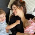 Sabrina Petraglia já é mãe de Gael, de 2 anos, e Maya, de 11 meses