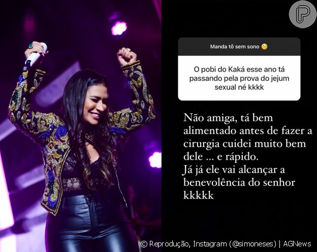 Simone fala sobre abstinência sexual