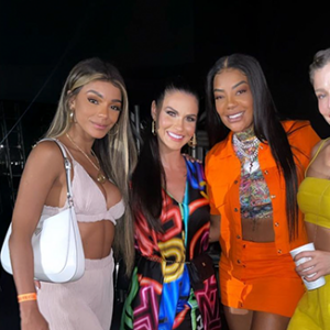 Grazi Massafera curtiu show de Gusttavo Lima ao lado de Ludmilla e Andressa Suita