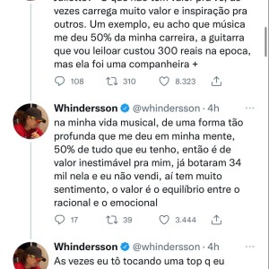 Whindersson também explicou a importância do leilão