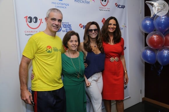 Viviane Araújo e Luiza Brunet participam do 'Charity Day 2014', na corretora de valores ICAP, na Barra da Tijuca, na Zona Oeste do Rio de Janeiro