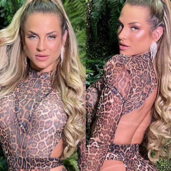 Gabi Martins surgiu sexy na festa de aniversário de Lucas Guimarães