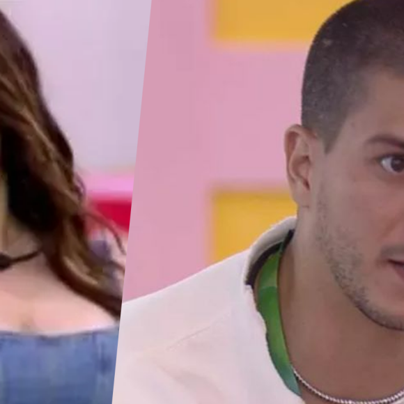 BBB 22: Naiara Azevedo direcionou olhares bem sugestivos para Arthur Aguiar na última festa