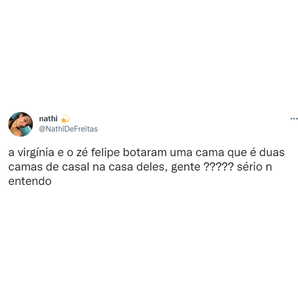 Alguns internautas não entenderam o conceito da cama gigante de Virgínia Fonseca e Zé Felipe
