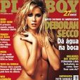 Em sua segunda capa na 'Playboy', em 2002, Deborah Secco já possuía a prótese de silicone no seios