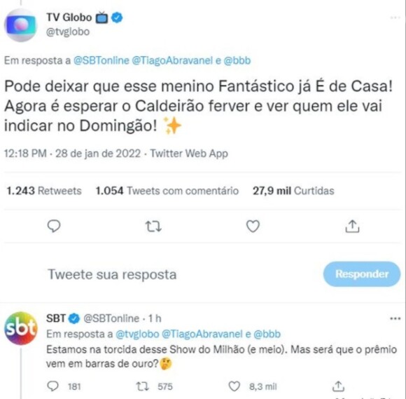 'BBB 22': segundo o portal TV Pop, Silvio Santos proibiu emissora de prestar apoio a Tiago Abravanel