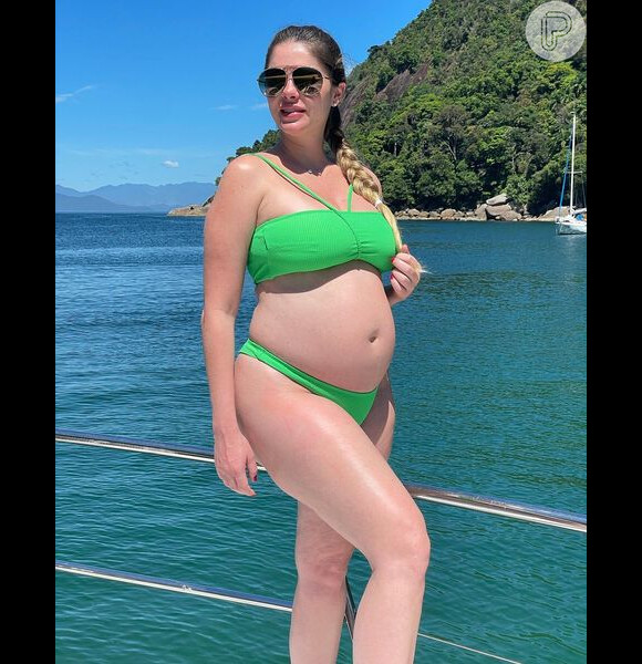 Bárbara Evans grávida: modelo admitiu ter dificuldade em se enxergar grávida e que engordar foi um processo difícil