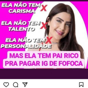 Mãe de Arthur Aguiar acusou Jade Picon de ter 'pai rico para pagar Instagram de fofoca'