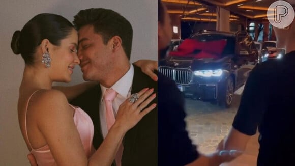 Mulher de Wesley Safadão, Thyane Dantas, ganha BMW avaliada em R$ 1 milhão por aniversário de 31 anos