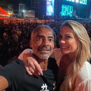 Romance de Romário e Marcelle chamou a atenção após uma foto publicada pelo jogador nas redes sociais