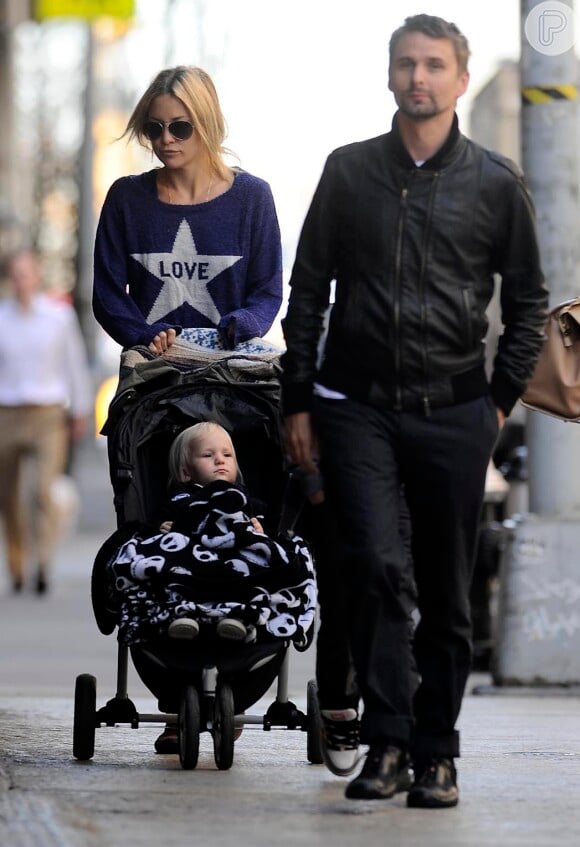 Kate Hudson e Matt Bellamy têm um filho, Bingham, de 3 anos