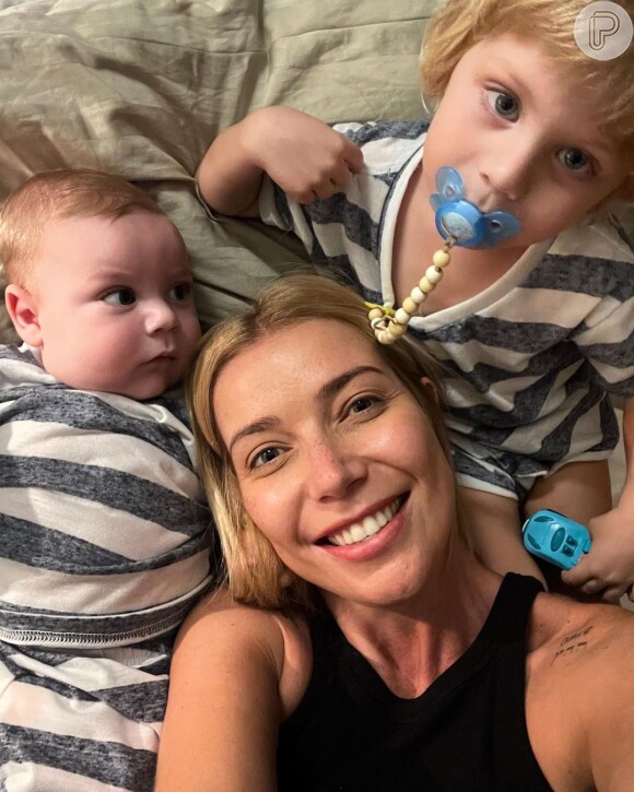Luiza Possi é mãe de Lucca, de 2 anos, e Matteo, de 5 meses