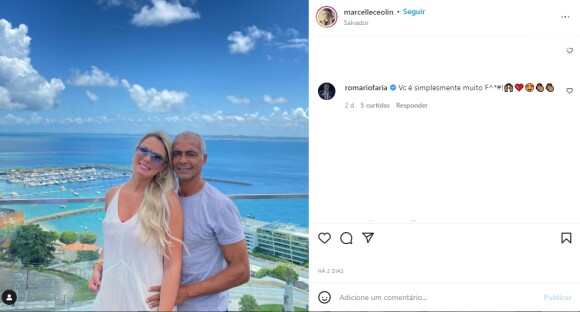 Marcelle Ceolin ganhou uma declaração de Romário ao postar a foto