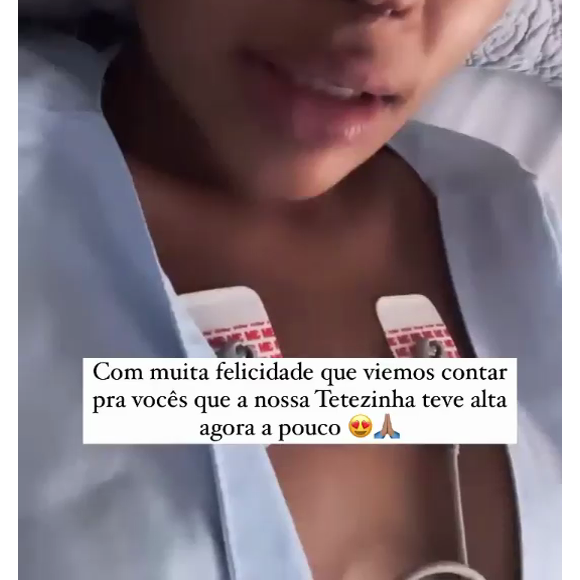 Sthe Matos sofreu um pequeno sangramento no cérebro e estava na UTI desde a última segunda-feira (21)