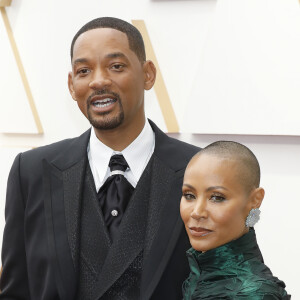 Will Smith ao lado da mulher, Jada Smith, no Oscar 2022